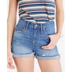 Madewell high rise denim shorts Erwin wash